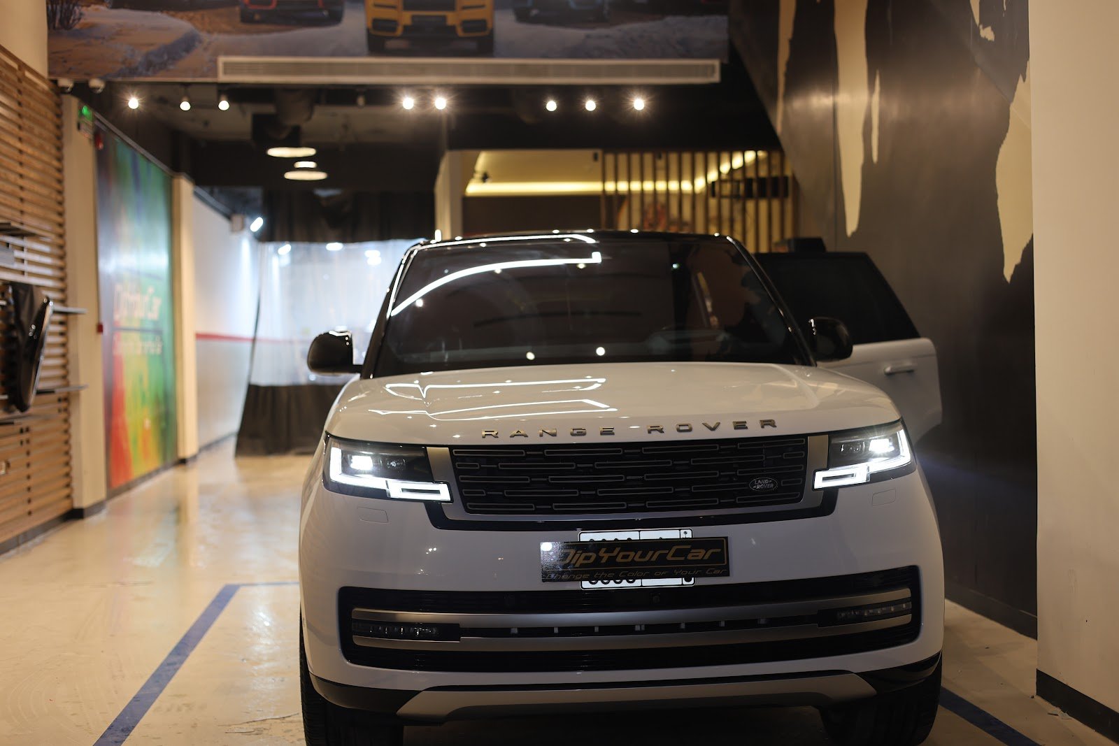 Dip Your Car vehicle outside the Riyadh workshop
